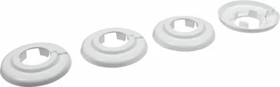 Produktbild von Cornat Heizungsrosette Ø 6,5 x 2,8 cm weiß - 4 Stück
