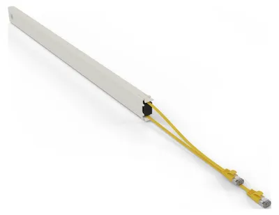 Produktbild von PATCHBOX .one / Cassette / 46RU / STP / Yellow, 2,5 m, Cat6a, U/FTP (STP), RJ-45, RJ-45, Gelb