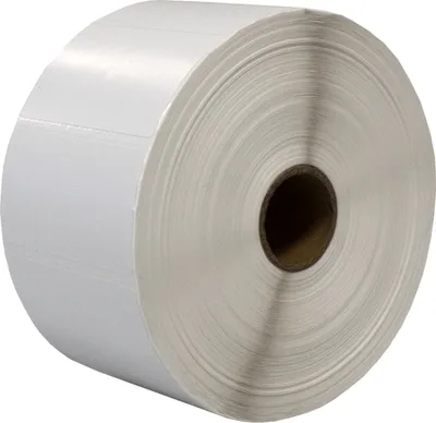 Produktbild von DULA Etiketten - Kompatibel mit Zebra 57x32mm - Weiß - Permanent - 1 Rolle - 2100 Etiketten pro Rolle - Kern 25mm