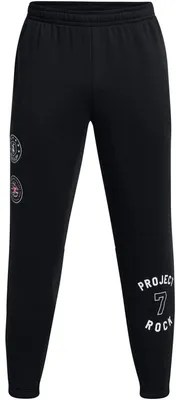 Image de Under Armour - Pantalon de jogging « Project Rock » pour homme GT14607 (XL, coupe classique) (noir)