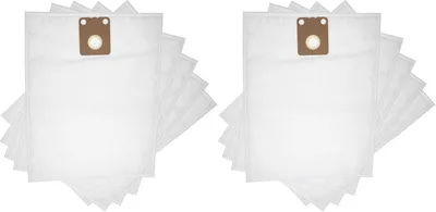Produktbild von vhbw 10x Staubbeutel kompatibel mit Nilfisk Advance, Alto SALTIX 10, Family De Luxe, Family Basis, Alto Saltix 3 Staubsauger - 42,5cm x 27cm Weiß