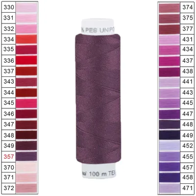 10 x 100m / 1 Spule Unipoly 120 TEX14x2 Polyester dunkelviolett