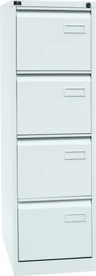 Produktbild von Bisley Hängeregistratur Schrank Light - 4 Schübe - Farbe: Verkehrsweiß