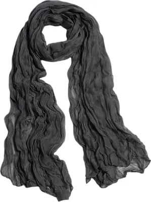 Produktbild von Damen Schal Einfarbig Lang Breit Zerknittert Dünn Dekorativ Weich Perspektive Faltig Schal Kleidung Accessoire