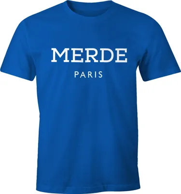 Produktbild von Merde Paris Herren T-Shirt Fun-Shirt Moonworks® L