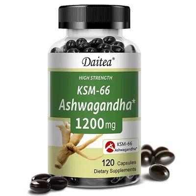 Immagine prodotto di Ashwagandha 1200mg (120 capsule) integratore alimentare, energia, umore, stress, ansia, sistema immunitario, concentrazione, sonno