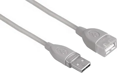 Produktbild von Hama USB 2.0 Verlängerungskabel geschirmt grau 5 m