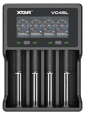 Imagen del producto de Cargador XTAR VC4SL: Cargador inteligente de carga rápida para baterías de Li-Ion y NiMH