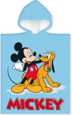 Produktbild von Mickey und Goofy Poncho 50 x 100 cm Blau