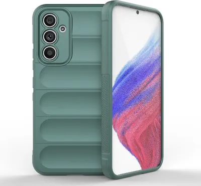 Produktbild von Mobigear Bumpy  Samsung Galaxy A54 Hülle Flexibles TPU Backcover - Grün