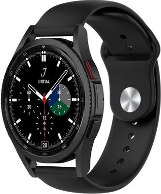 Produktbild von Strap-it Samsung Galaxy Watch 4 Classic 42mm Sportarmband (Schwarz)
