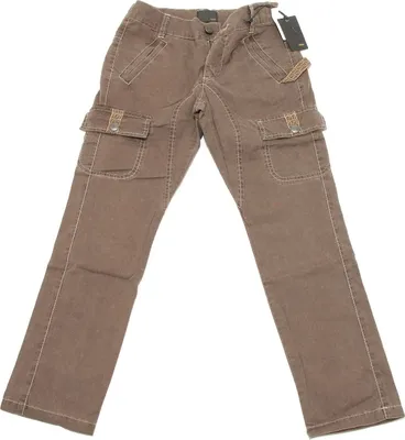 Zdjęcie produktu dla 5527G pantalone tasconi marrone bimbo FENDI spodnie jeansowe dzieci