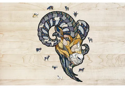 Eco Wood Art (EWA) Holz LegPuzzle Ram, Size L, 2222, 54,5x38,8x0,5cm