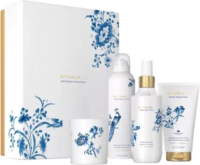 Produktbild von Rituals Amsterdam Kollektion: Großes Duschgel-Schaum 200 ml + Körpercreme 150 ml + Duftkerze 140 g + Raumduft 200 ml