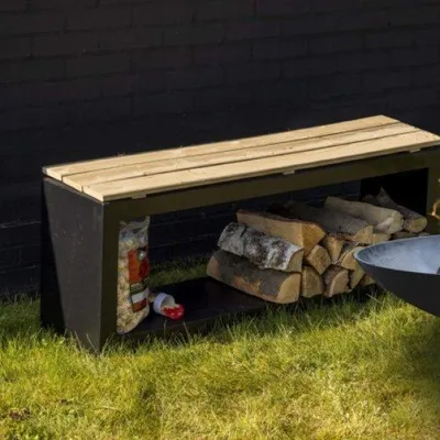 Image de Banc avec range buche
