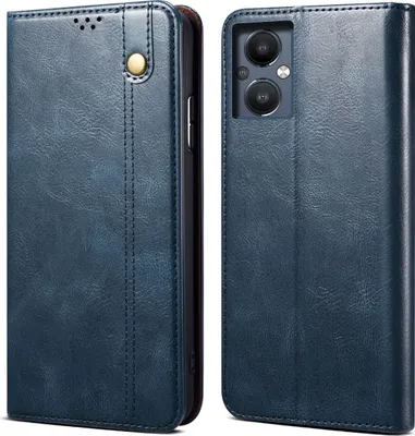 Produktbild von OnePlus Nord N20 5G Hülle, Leder Flip Brieftasche Schutzhülle für OnePlus Nord N20 5G Blau