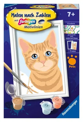 Zdjęcie produktu dla Ravensburger Malowanie cyferkami 23756 - Kotek - dla dzieci od 7 lat Inne