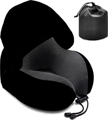 Produktbild von Reisekissen Nackenstütze U-Kissen für Flugzeug, Auto, Büro, 32×32×12 cm