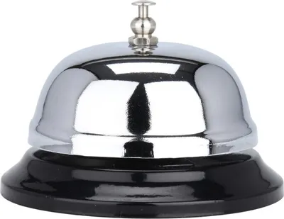 Produktbild von Hotelrezeptionsglocke Silber 8,5 x 6 cm