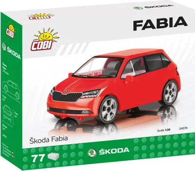 Immagine prodotto di COBI Skoda Fabia, auto, veicolo, auto da collezione, giocattolo, gioco, mattoncini da costruzione, 77 parti, 24570
