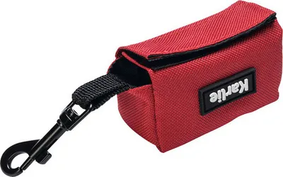 Obrázek produktu pro Zásobník na psí sáčky Karlie – pro psy – nylon – červený – 7,5 × 3,5 × 4 cm