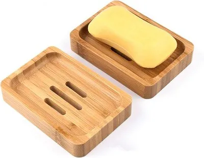 Produktbild von Bamboe-Abstellhalter für Badkammer, Hängeschaumfassung für Seifen, Sponzen und mehr