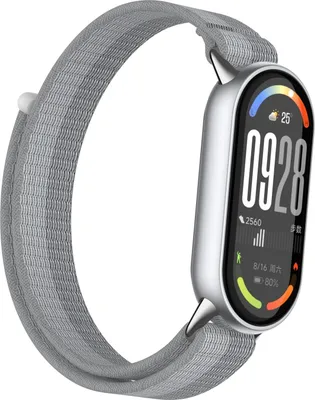 Produktbild von INF Nylon Armband für Xiaomi 10/9/8 (Standard) mit Metallverschluss Dunkelgrau