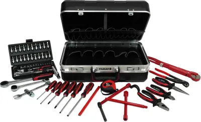 Produktbild von PARAT / KS Tools Werkzeugkoffer bestückt, Sanitärkoffer 68-teilig
