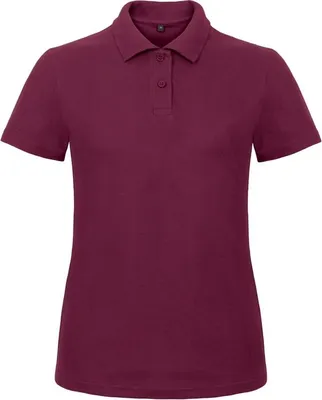 Produktbild von Damen-Poloshirt, Kurzarm - B&C ID.001/W - wine - Größe 2XL