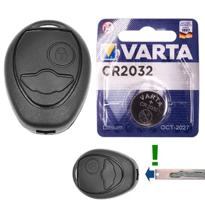Produktbild von Repair Reparatur Satz Auto Schlüssel Austausch Gehäuse mit 2 Tasten + Rohling + Batterie kompatibel mit Mini Cooper R50 R53