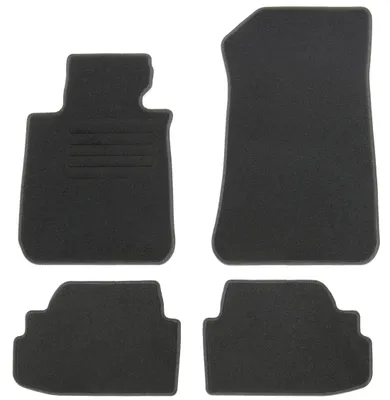 Fußmatten-Set für 1er BMW E81, 07/2007-08/2012 (nur 3türer), 4-teilig, Schwarz