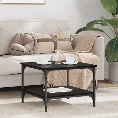 Produktbild von vidaXL Couchtisch Schwarz Eichen-Optik 55 x 55 x 40 cm Holzwerkstoff