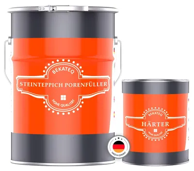 Produktbild von 2K Steinteppich Porenfüller 3 kg farblos, Gießharz 2-komponentiger Epoxidharz-Porenfüller, Porenverschluss - BEKATEQ BK-640EP