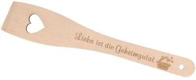 Produktbild von Holzschöpfel mit Spruch und Gravur | Holzschöpfel mit Spruch | Holzschöpfel | Küchenhilfe | Geschenk | Liebe