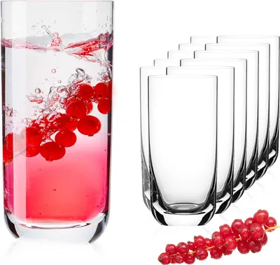 Produktbild von IMPERIAL Trinkgläser aus Glas 330ml (max. 420ml) Set 12-Teilig Longdrinkgläser Wassergläser Saftgläser Cocktailglas