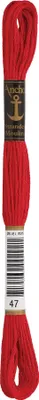 Produktbild von Anchor Sticktwist 4635000-00047 kirschrot Stickgarn, 100 % Baumwolle