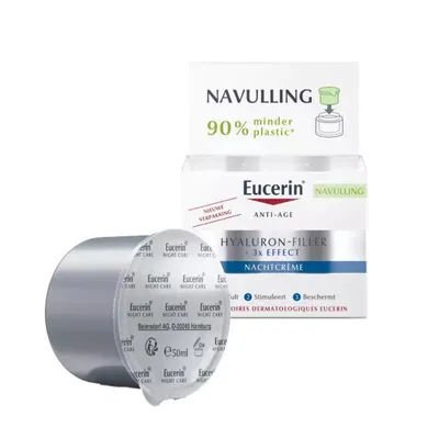 Produktbild von Eucerin Hyaluron-Filler + 3x Effect Night Cream - Refill 50 ml