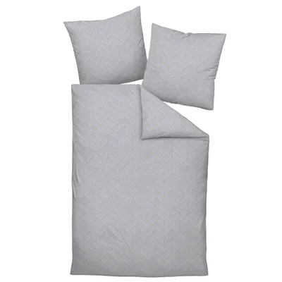 Immagine prodotto di Janine maco-satin biancheria da letto 155x200,80x80 2 pezzi MILANO 45061-08-510 platino