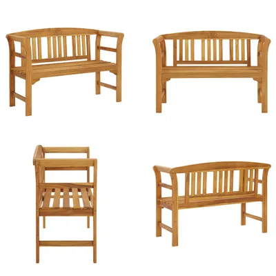 Produktbild von vidaXL Gartenbank 114 cm Massivholz Akazie - Gartenbank - Gartenbänke - Terrassenbank - Terrassenbänke