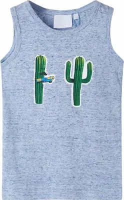 Produktbild von Kinder-Tanktop Blau Melange 104
