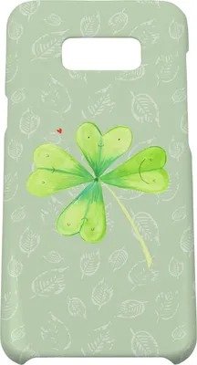 Produktbild von Mr. & Mrs. Panda Samsung Galaxy S8 plus Handyhülle  Blume Kleeblatt - Blattgrün - Geschenk, Glück, Glücksbringer, Neuer Job, Cover, Hülle, Garten, Motivation, Handy, Case