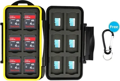 Zdjęcie produktu dla Wodoodporne etui na 12 kart SD + 12 kart Micro SD