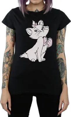 Produktbild von The Aristocats - T-Shirt für Damen BI512 (XXL) (Schwarz)