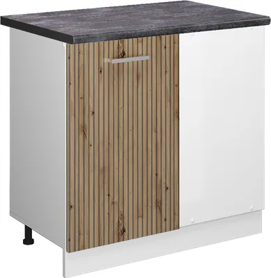 Imagen del producto de Armario de esquina Vicco R-Line Roble artesanal 86 cm , ET Antracita, Model 49182