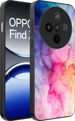 Produktbild von Smartphonica Telefon Fall geeignet für Oppo Find X8 mit Marmor-Druck - TPU zurück Abdeckung Fall Marmor-Design - Regenbogen