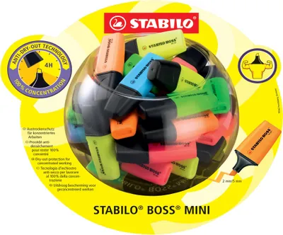 Obrázok produktu pre Zvýrazňovač STABILO BOSS MINI, 50 ks