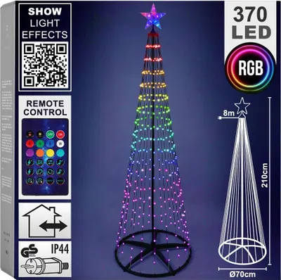 Immagine prodotto di Albero di Natale, 370 LED, 210 cm