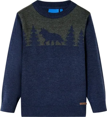 Immagine prodotto di vidaXL Maglia per bambini blu navy 116