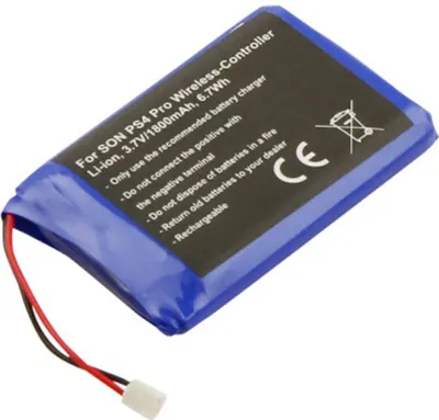 Image de Avizar, batterie PS4 Pro Controller 3,7 V 1800 mAh Li-Ion, bleu