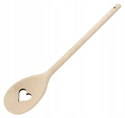 Produktbild von Fackelmann Holzlöffel mit Herz aus Buchenholz 30 cm